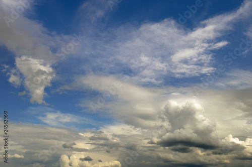 Cumulus clouds in the sky © ekim