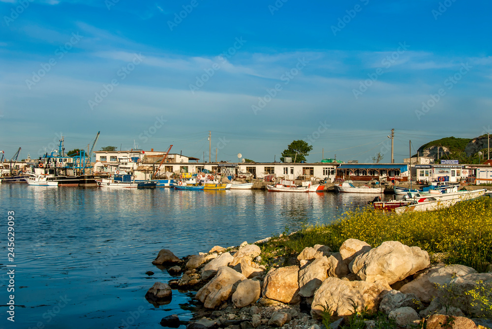Kirklareli, Turkey, 19 May 2017: Kiyikoy Port and Boats, Vize