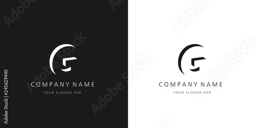 G, logo letter design	
