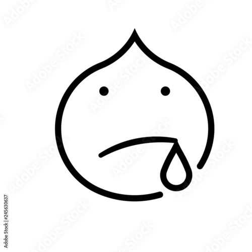 Outline crave vector icon