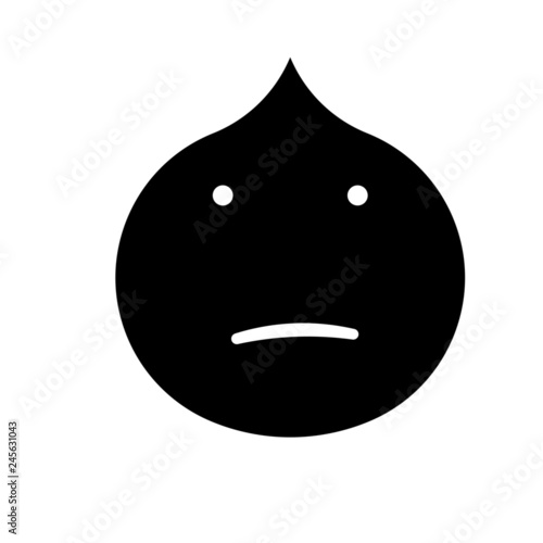 Glyph wince vector icon