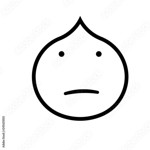 Outline wince vector icon