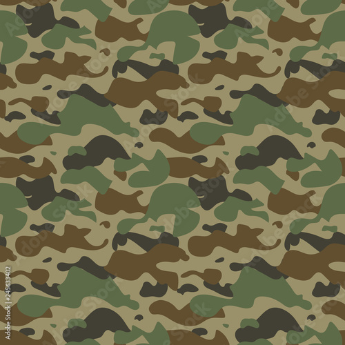 Camouflage seamless pattern. Abstract vector background.