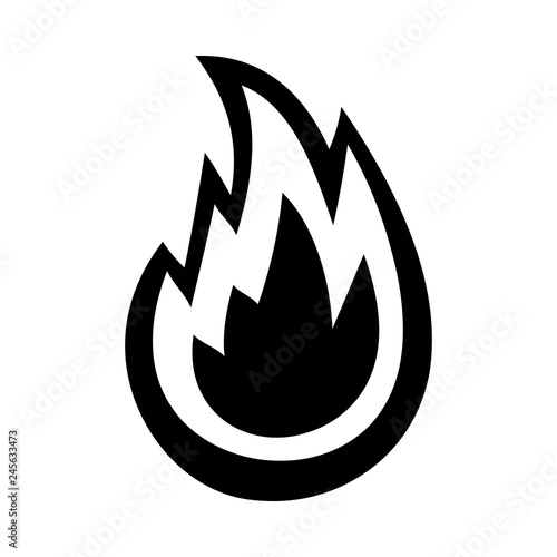 Hot Flame Fireball vector cartoon