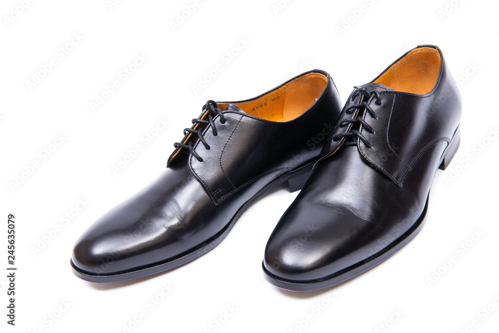 Black shoes isolated on white background Black shoes isolated on white background