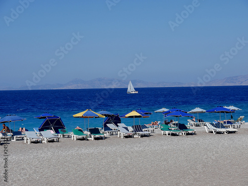 Foto Ellie Beach is the nearest beach to Rhodes Town and is popular with locals and tourists alike