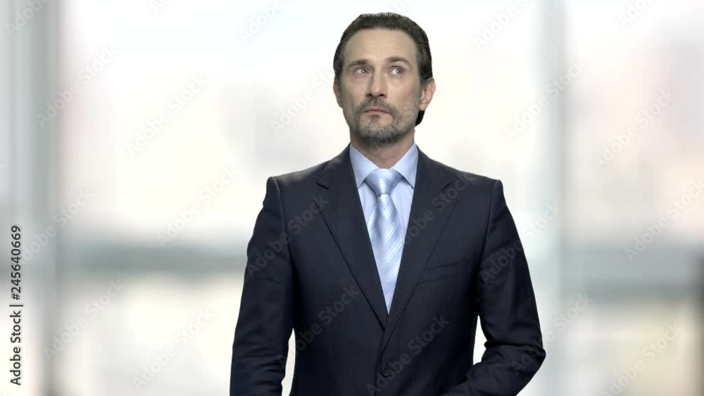 Serious mature businessman with thoughtful expression. Thinking bearded entrepreneur concentrating on work. Thinking about future and business. Serious mature businessman with thoughtful expression. Thinking bearded entrepreneur concentrating on work. Thinking about future and business.