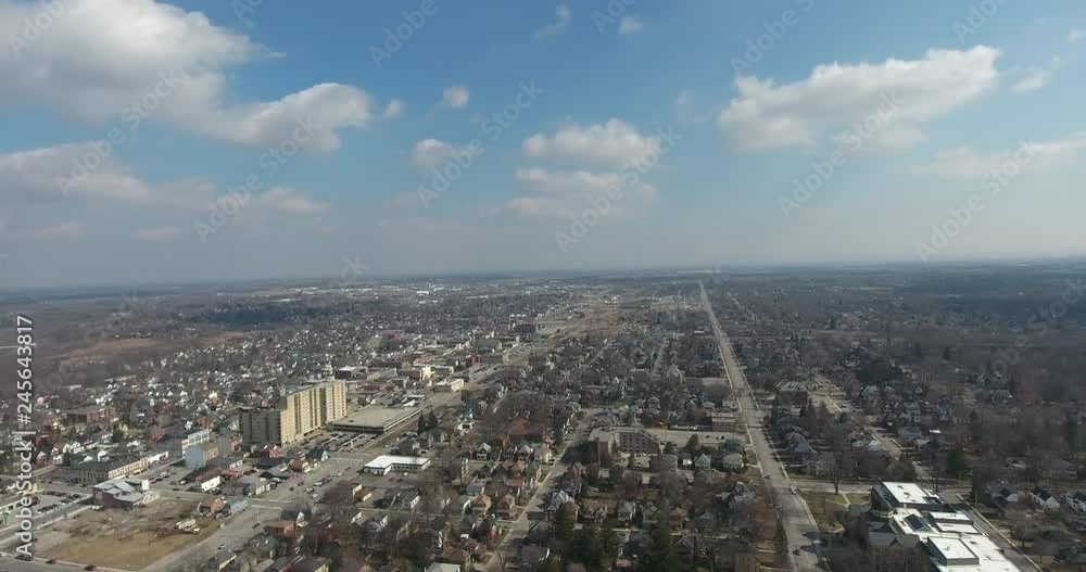 Panorama Of Houses And Houses In Small Community Aerial View Panorama Of Houses And Houses In Small Community Aerial View