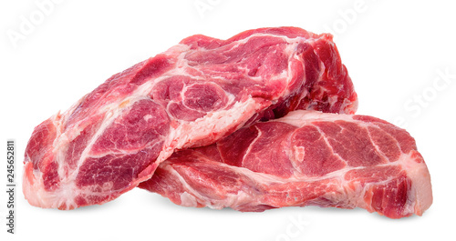 Beef isolated on white clipping path