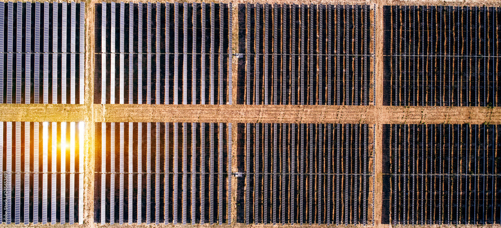 Aerial solar photovoltaic panel Aerial solar photovoltaic panel