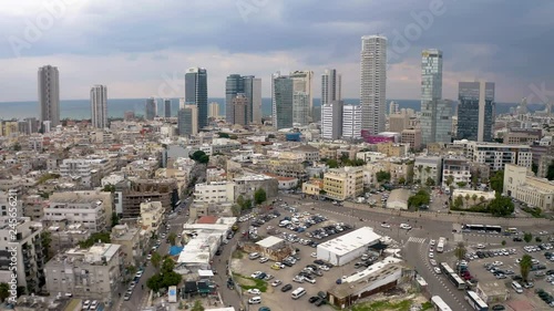 Tel Aviv south, aerial 4k photo