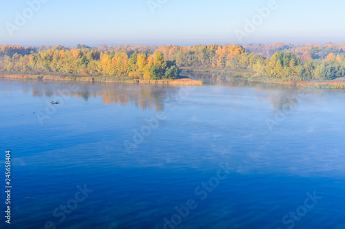 View on a river Dnieper in Kremenchug on autumn © ihorbondarenko