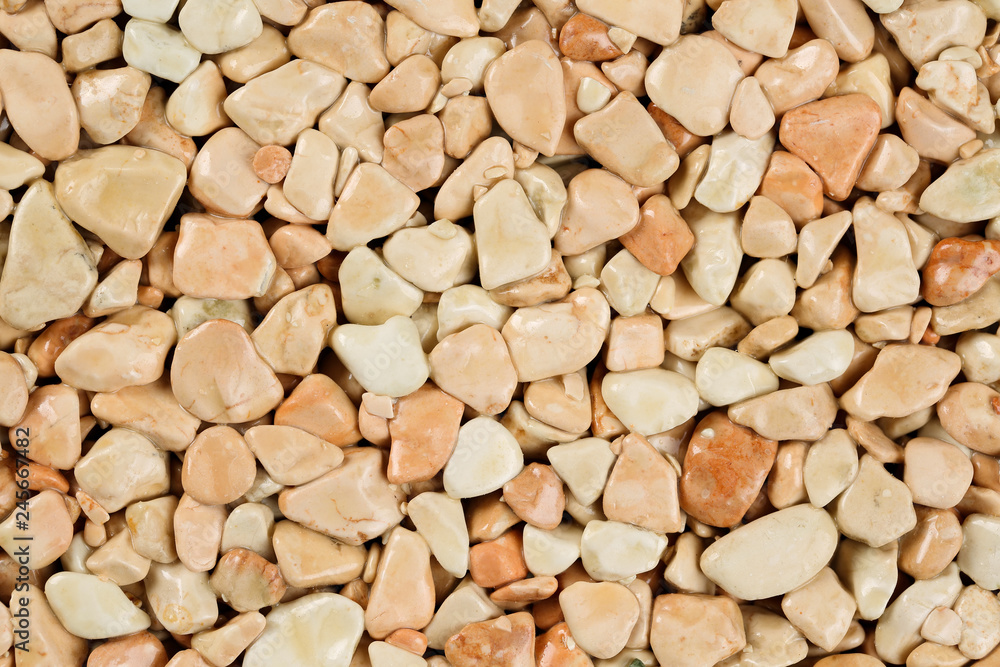 Extreme close up natural stone carpet, beige and cream coloured in different shades and tints of beige. Decorative stone coating. Slip resistant floor finish containing natural stone particles. Extreme close up natural stone carpet, beige and cream coloured in different shades and tints of beige. Decorative stone coating. Slip resistant floor finish containing natural stone particles.