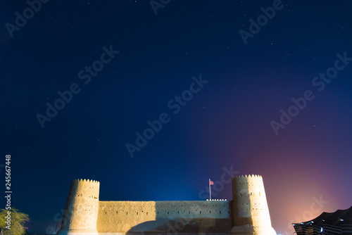 night view of Zubara fort photo