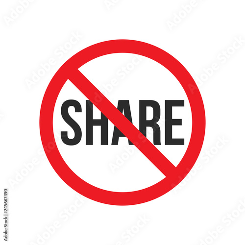 no share sign