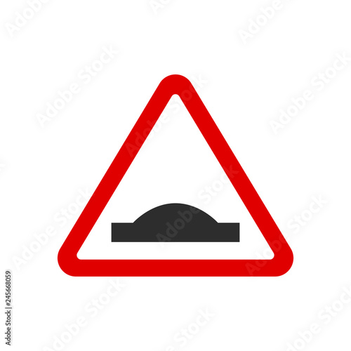 speed bumps road sign