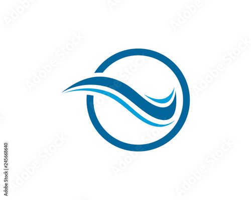 Water Wave symbol and icon Logo