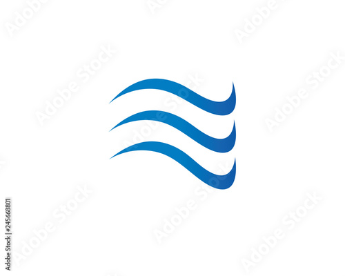 Water Wave symbol and icon Logo