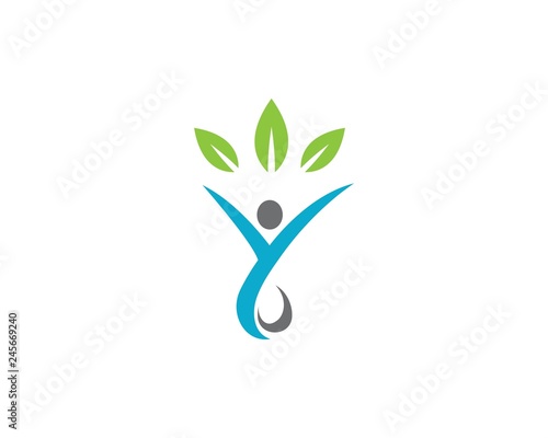Healthy Life people Logo