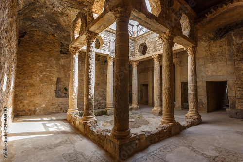 Ruins of the ancient Roman town Bulla Regia, Tunisia photo