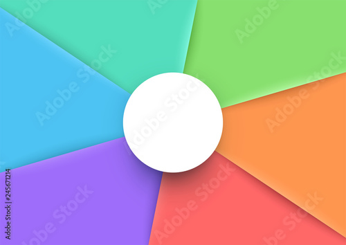 Infographic 6 Step Page Divide 3d Vector Layout