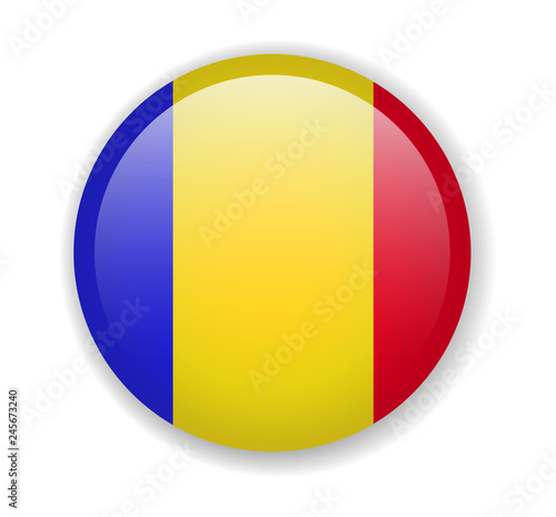 Chad flag round bright icon on a white background Free Download Chad flag round bright icon on a white background - GFXLoad