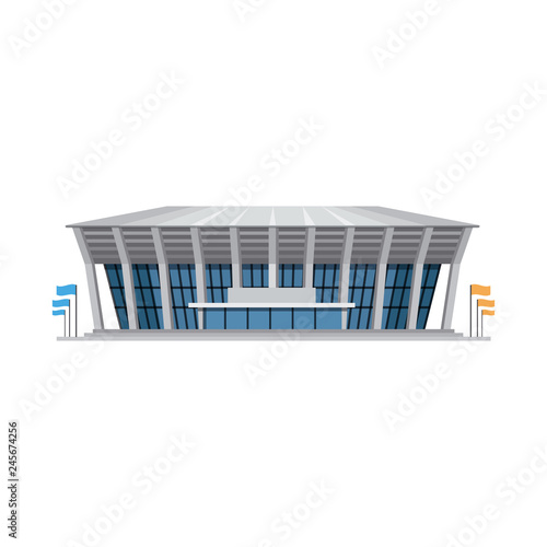 Vector design of soccer and gear logo. Set of soccer and tournament stock symbol for web.