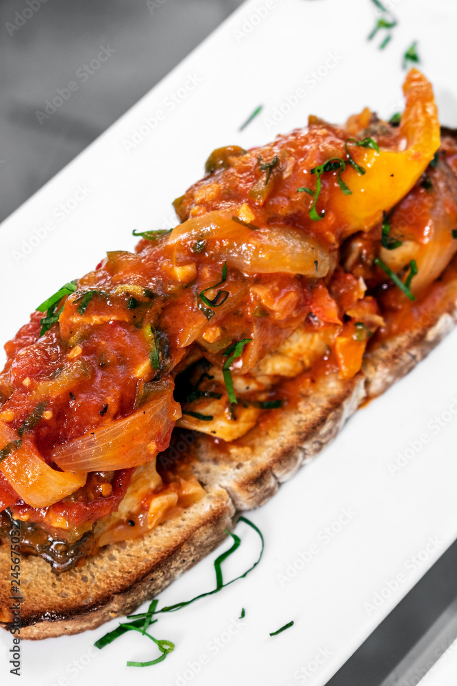 caldeirada de peixe spicy tomato fish stew on toast tapas caldeirada de peixe spicy tomato fish stew on toast tapas