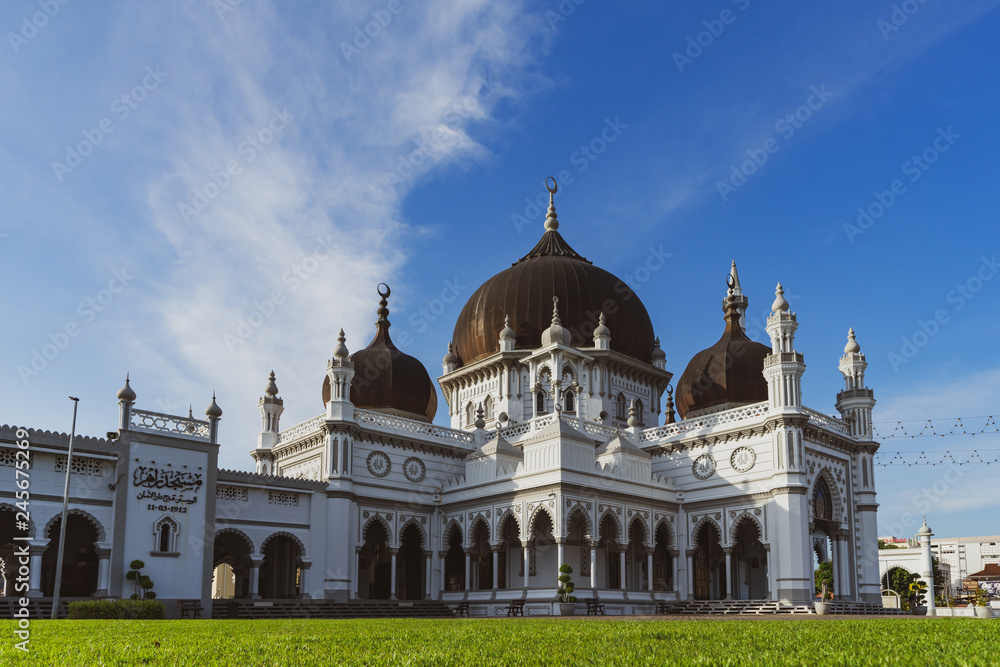 KEDAH, MALAYSIA - 23th JAN 2019; The Zahir Mosque is a mosque in Alor Setar, Kota Setar, Kedah, Malaysia, and the state mosque of the state of Kedah. The Zahir Mosque is one of the grandest and oldest