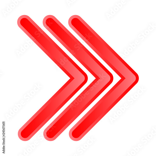 Isolated object of element and arrow logo. Set of element and direction stock symbol for web.
