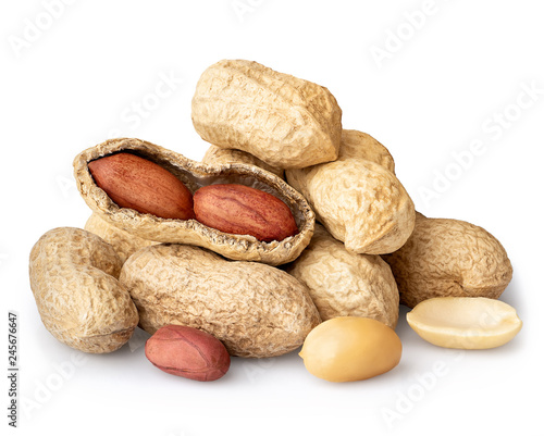 peanuts isolated on white