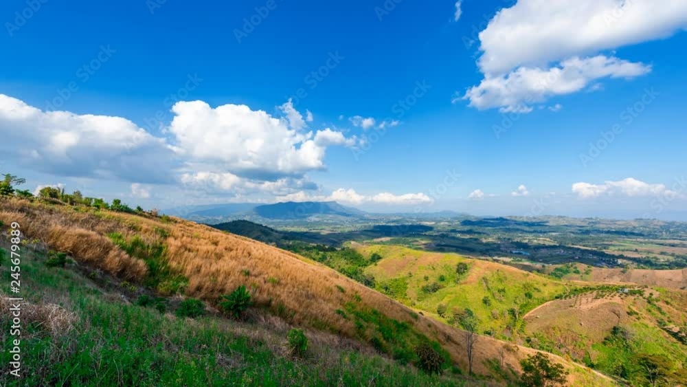 Mountain with clouds moving in Khao Kho, Phetchabun, Thailand Mountain with clouds moving in Khao Kho, Phetchabun, Thailand