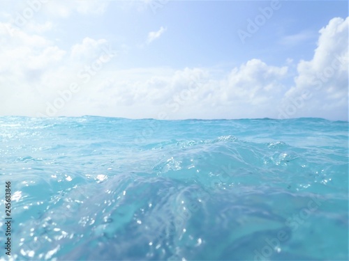 Closed up wave at beautiful sea in Maldives © サラリーマン