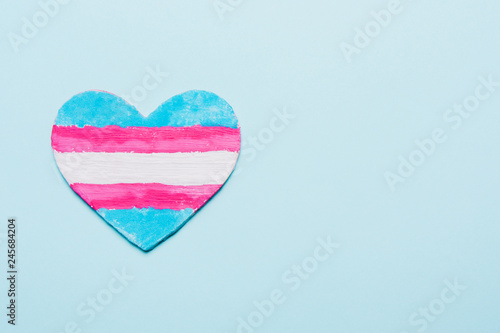 Heart color flag transgender photo