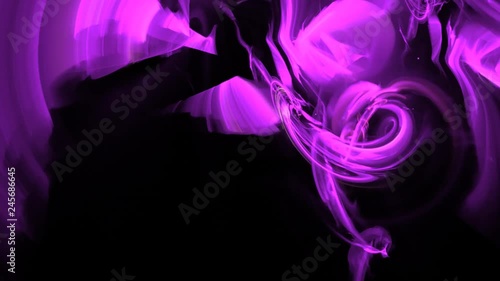 Wallpaper Mural Abstract fractal forms morph and oscillate (Loop) Torontodigital.ca