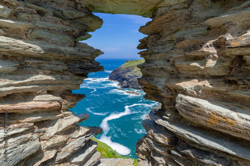 Old castle along the sea photo