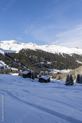 Austria Sunny Winter Mountains