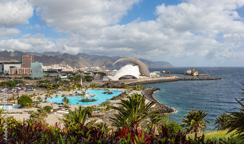 panoramic view Santa Cruz de Tenerife photo