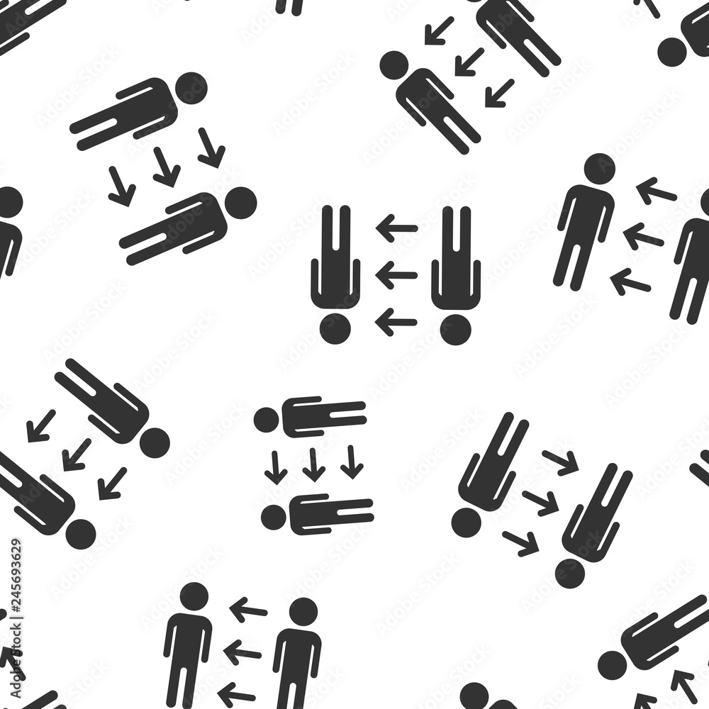 People referral icon seamless pattern background. Business communication vector illustration. Reference teamwork symbol pattern. People referral icon seamless pattern background. Business communication vector illustration. Reference teamwork symbol pattern.
