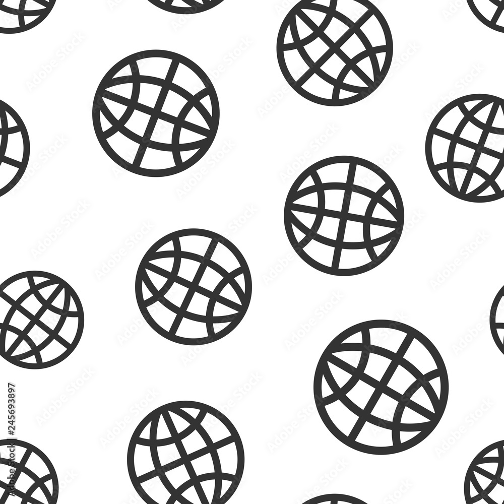 Earth planet icon seamless pattern background. Globe geographic vector illustration. Global communication symbol pattern. Earth planet icon seamless pattern background. Globe geographic vector illustration. Global communication symbol pattern.