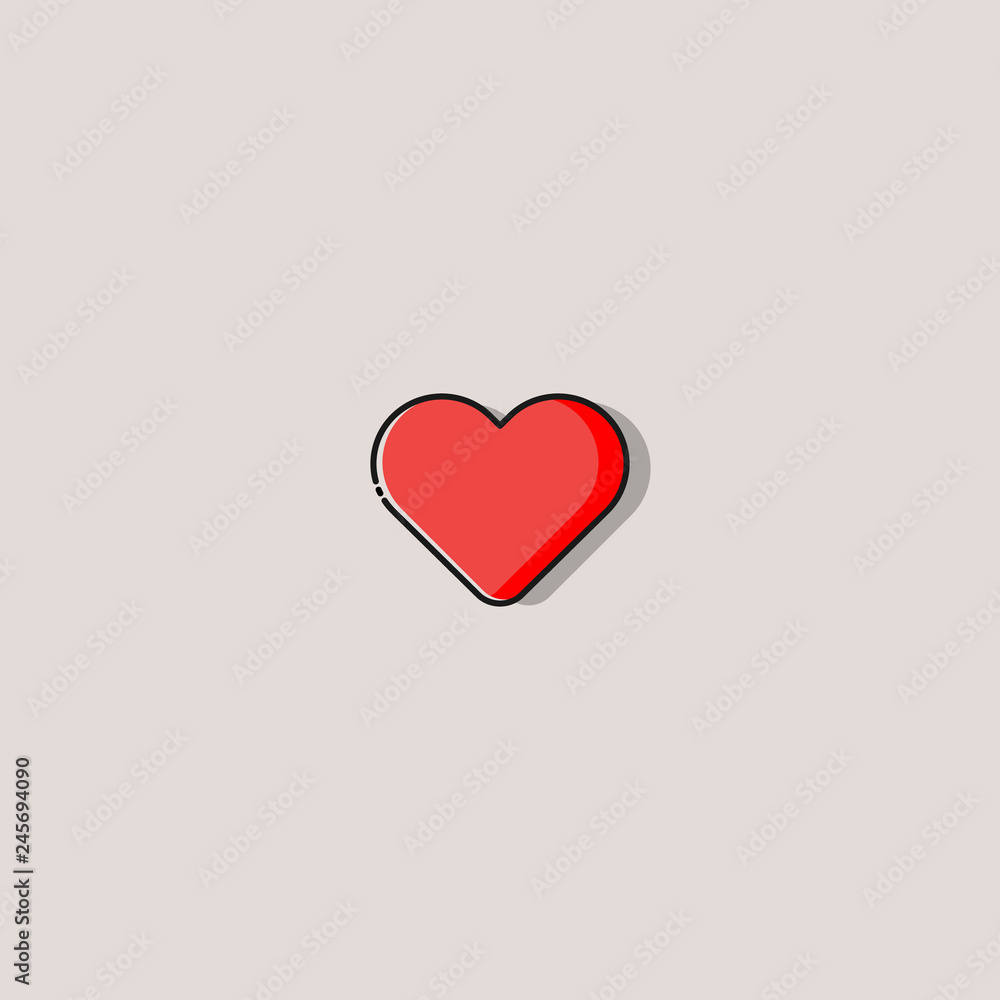 Heart Logo design vector template. Heart Logo design vector template.