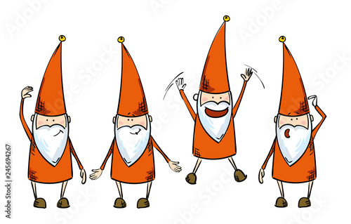 dwarfs in red
