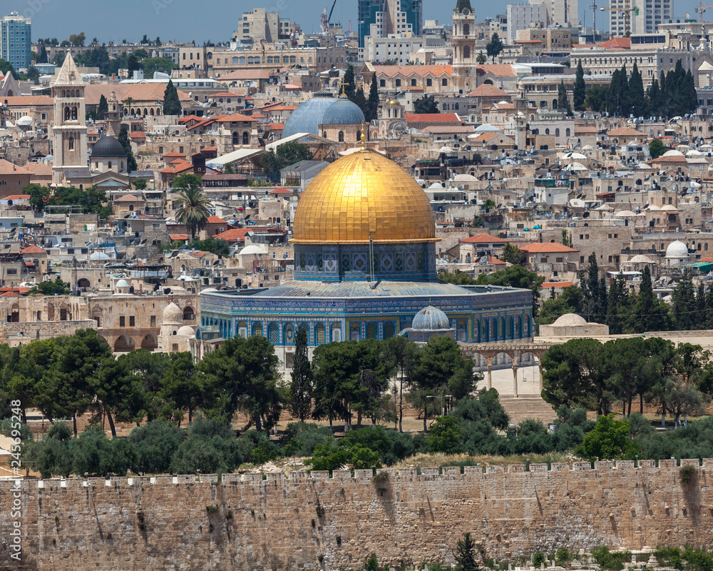 Nice panorama of the city of Jerusalem