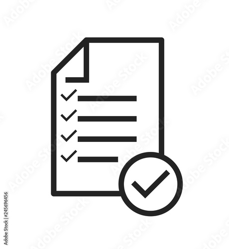 In compliance icon vector that shows a company passed inspection