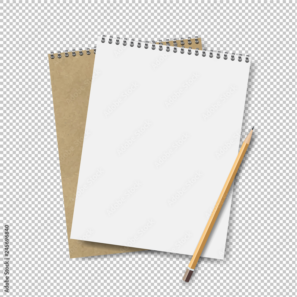 Two Note books With Pensil Transparent Background Two Note books With Pensil Transparent Background