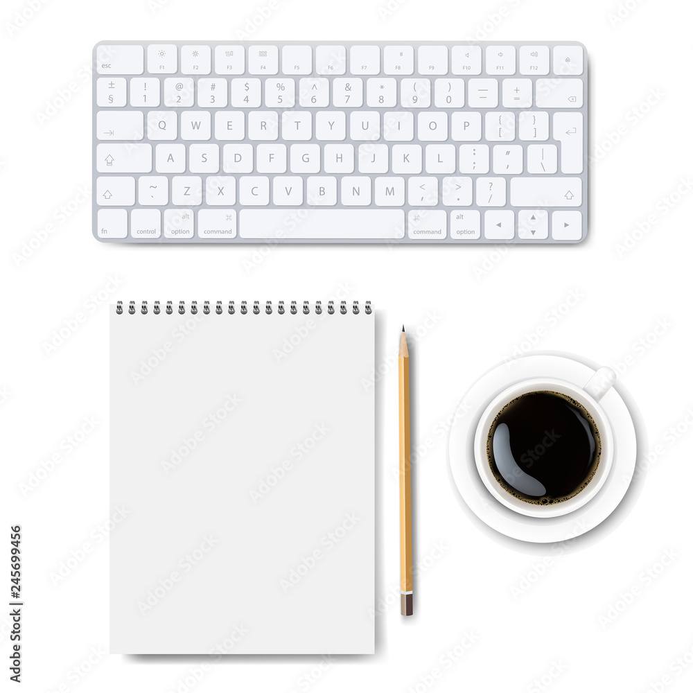 Computer Keyboard Set Isolated Background Computer Keyboard Set Isolated Background