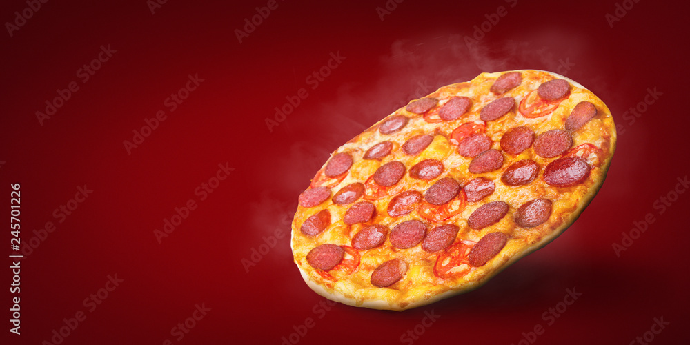 Some like it hot, fast delivery concept Some like it hot, fast delivery concept