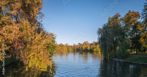 Upper Pond in Sophia Park in Uman, Ukraine