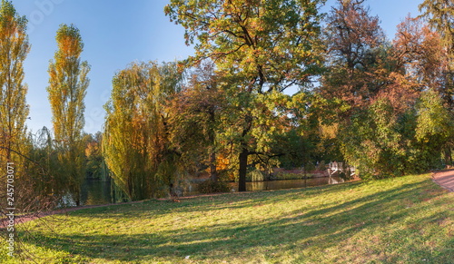 Autumn time in Sophia Park in Uman, Ukraine