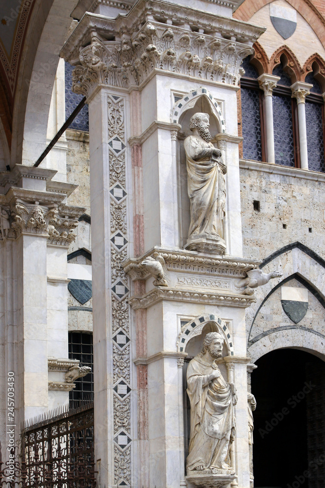 Cappella di Piazza, Siena, Tuscany, Italy Stock Photo | Adobe Stock